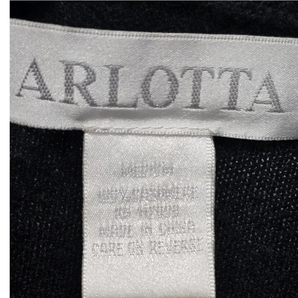 ARLOTTA Black 100%‎ Cashmere Hooded Long Open Front Cardigan Sweater